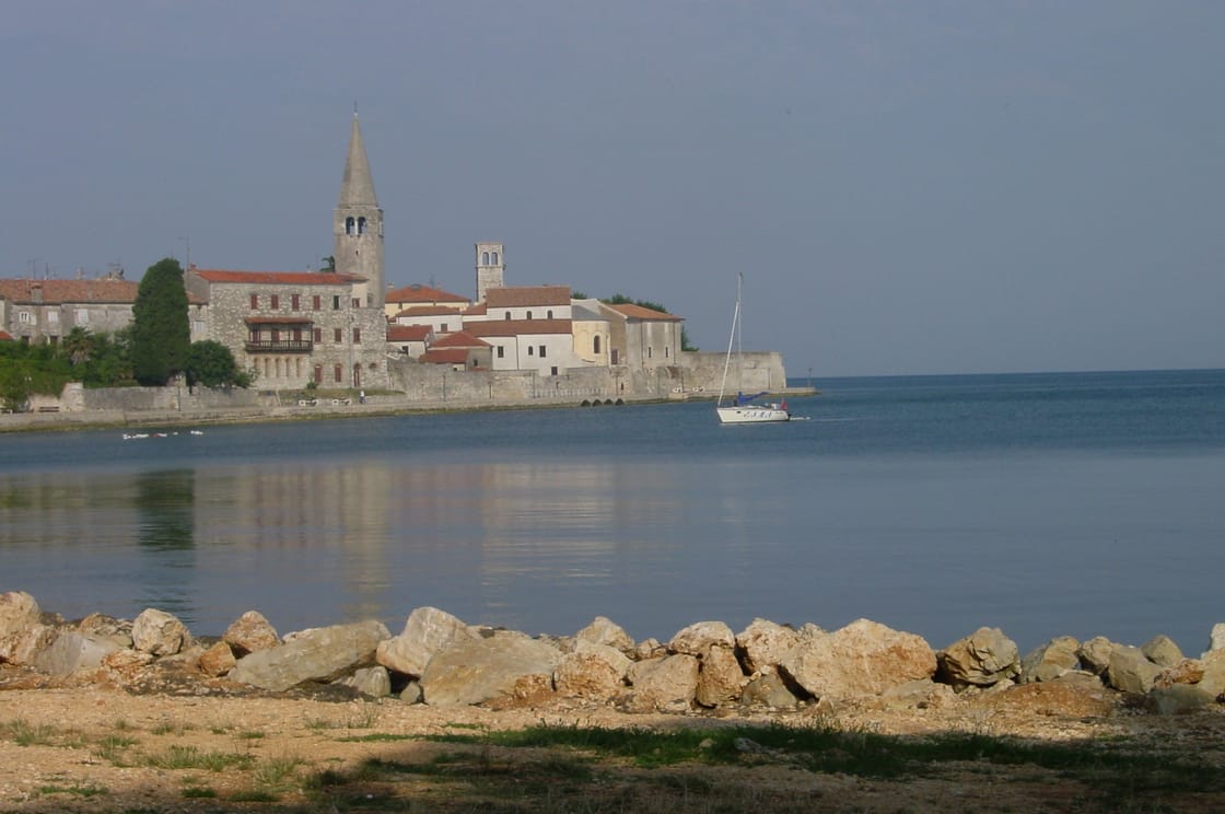 Centro storico di Parenzo visto da nord